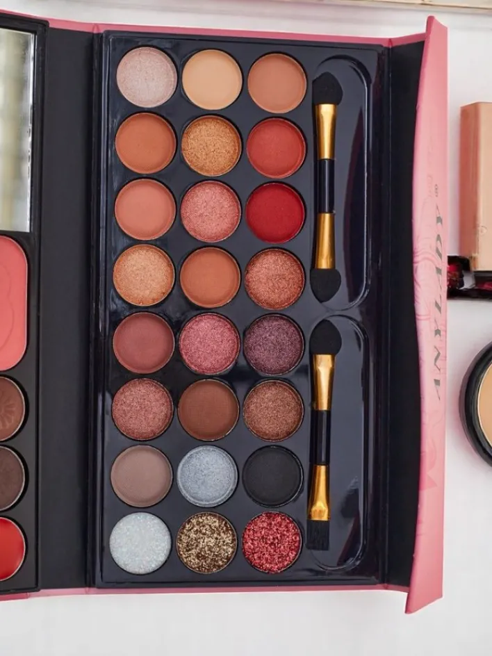 Oczy^Royalfashion ANYLADY Kompaktowa paletka do makijażu - cienie, konturowanie, usta- 33 odcienie