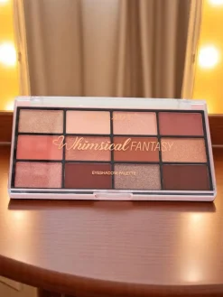 Oczy^Royalfashion ANYLADY Paletka 12 cieni do powiek z brokatem i matem Champange Ruby Glamour