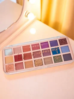 Oczy^Royalfashion ANYLADY Paletka 21 cieni do powiek z brokatem i matem Glamour Color&Nude