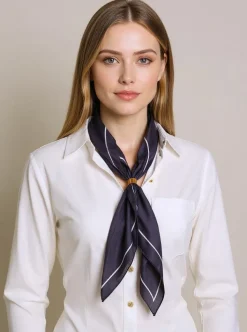 Chusty / Apaszki / Szaliki^Royalfashion Apollonia Eleganza – apaszka damska czarna z poliestru 69x66 cm czarny