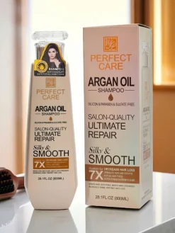 Włosy^Royalfashion Argento Arganio Silky & Smooth Szampon z Keratyną i Witaminami E+B5 (800ml)