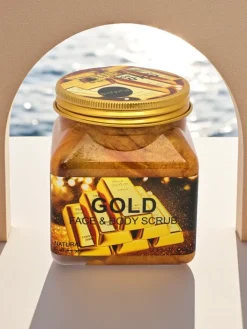 Twarz^Royalfashion Aurelia Gold Scrub do twarzy i ciała, odżywczy peeling 300ml
