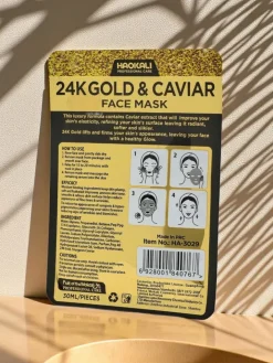 Twarz^Royalfashion Aurora Aurelia Złota Maska do Twarzy z Kawiorem 24K – Luksusowe Ujędrnienie 25ml