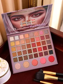 Oczy^Royalfashion Beauties Fashion Paletka 45 cieni do powiek z brokatem i matem Champange Ruby Glamour