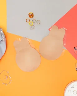 Codzienne^Royalfashion Beżowe damskie nakładki samonośne - Bielizna