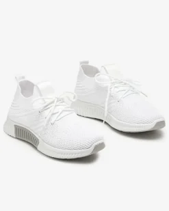 Bieganie, Ćwiczenia I Trening^Royalfashion Białe damskie buty sportowe Merisal - Obuwie biały