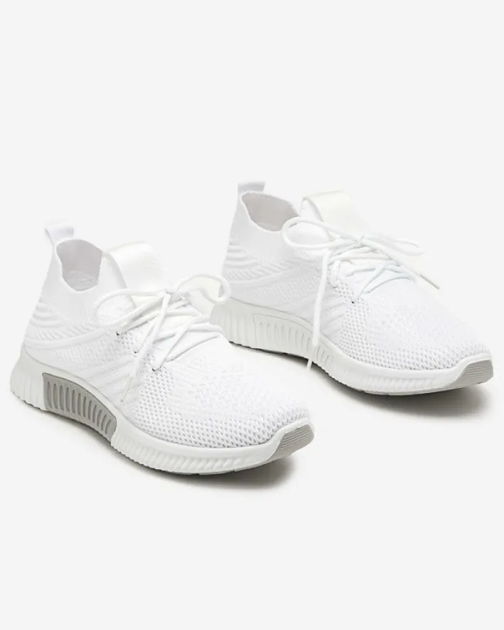 Bieganie, Ćwiczenia I Trening^Royalfashion Białe damskie buty sportowe Merisal - Obuwie biały