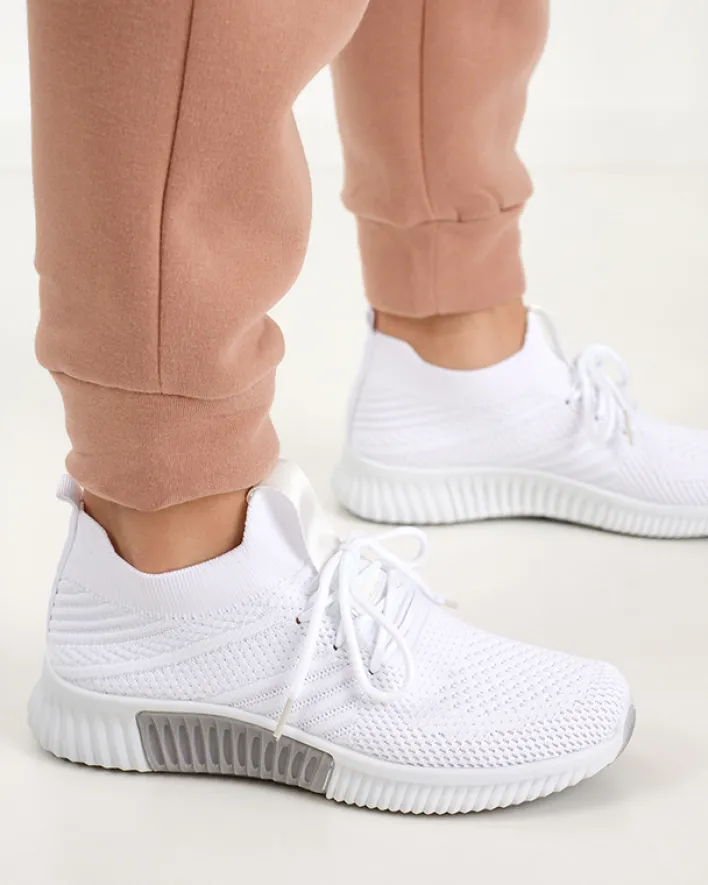Bieganie, Ćwiczenia I Trening^Royalfashion Białe damskie buty sportowe Merisal - Obuwie biały