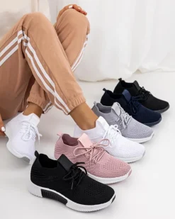 Bieganie, Ćwiczenia I Trening^Royalfashion Białe damskie buty sportowe Merisal - Obuwie biały