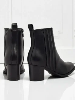 Botki Z Delikatnym Ociepleniem|Botki Na Słupku^Royalfashion Botki damskie eko skórzane na słupku Nerelle