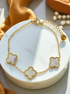 Biżuteria|Akcesoria Do Włosów^Royalfashion Bransoletka Callisto Nero z Motywem Kwiatu