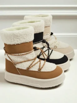 Śniegowce|Botki Na Platformie^Royalfashion Buty a'la śniegowce damskie Quill Haven Camel
