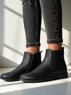 Botki Bez Ocieplenia|Botki Na Płaskim Obcasie^Royalfashion Calceus Elegantia