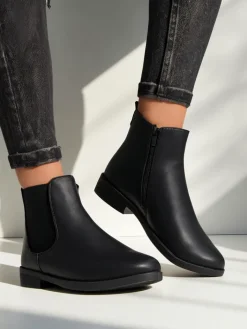 Botki Bez Ocieplenia|Botki Na Płaskim Obcasie^Royalfashion Calceus Elegantia