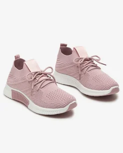 Bieganie, Ćwiczenia I Trening^Royalfashion Ciemnoróżowe damskie buty sportowe Merisal - Obuwie różowy