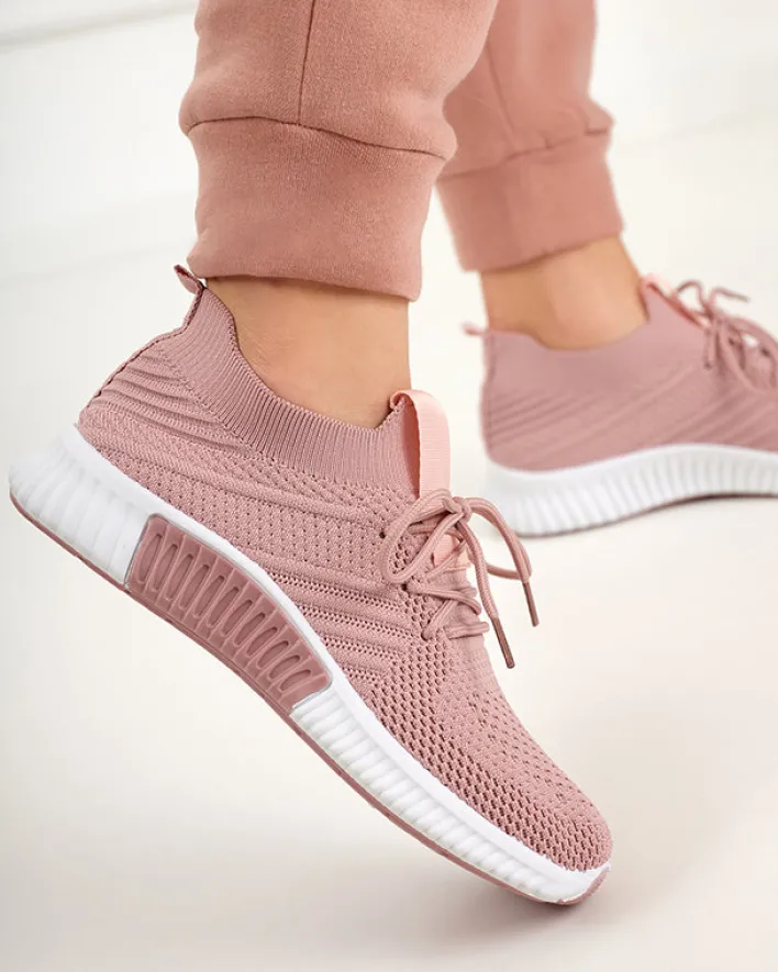 Bieganie, Ćwiczenia I Trening^Royalfashion Ciemnoróżowe damskie buty sportowe Merisal - Obuwie różowy