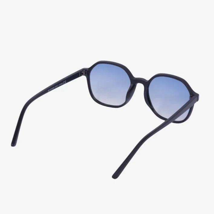 Okulary Przeciwsłoneczne^Royalfashion Czarne damskie okulary przeciwsłoneczne z matowa oprawką - Akcesoria Ecru