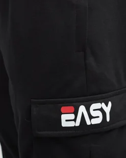 Spodnie^Royalfashion Czarne męskie spodnie dresowe z kieszeniami - Odzież czarny