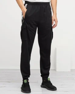 Spodnie^Royalfashion Czarne męskie spodnie dresowe - Odzież czarny