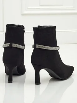 Botki Z Delikatnym Ociepleniem|Botki Na Szpilce^Royalfashion Damskie botki na szpilce Sorelia