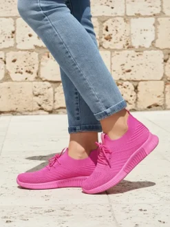 Bieganie, Ćwiczenia I Trening^Royalfashion Damskie buty sportowe Merisal Fuksjowy