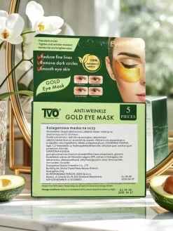 Twarz^Royalfashion Żelowe płatki pod oczy z kolagenem i awokado- ujędrniające i nawilżające