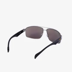 Okulary Przeciwsłoneczne^Royalfashion Granatowe damskie okulary przeciwsłoneczne ze srebrną oprawką- Akcesoria srebrny