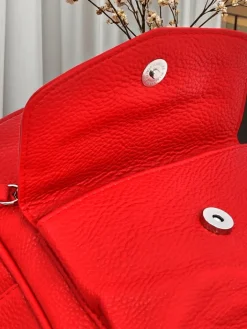 Plecaki^Royalfashion Kolekcja Artemisia: Mały Plecak Damski Królewska Moda z Eko-skóry czerwony