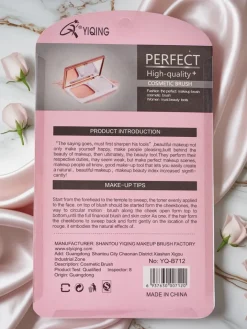 Oczy|Twarz^Royalfashion Kompaktowy zestaw pędzelków do makijażu beżowy