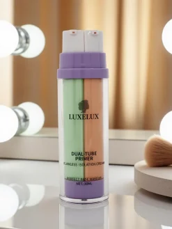 Twarz^Royalfashion Krem 2 w 1 z zieloną bazą pod makijaż i podkładem- neutralizuje zaczerwienienia