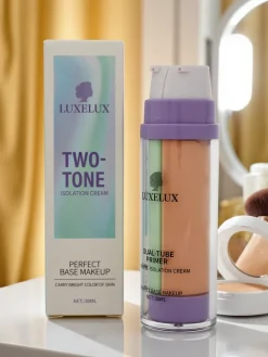 Twarz^Royalfashion Krem 2 w 1 z zieloną bazą pod makijaż i podkładem- neutralizuje zaczerwienienia