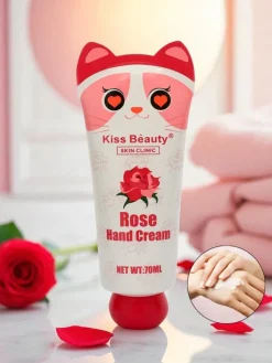 Dłonie^Royalfashion Krem do rąk z różą nawilżający