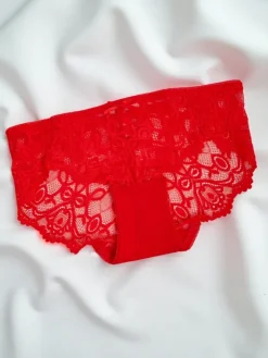 Figi^Royalfashion Majtki damskie typu figi z koronką