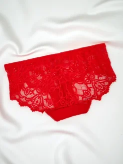 Figi^Royalfashion Majtki damskie typu figi z koronką