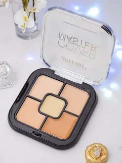 Twarz^Royalfashion Matująca i wodoodporna Paletka konturująca 5 korektorów w odcieniu nude 01