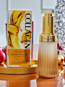 Twarz^Royalfashion Matujący podkład do twarzy z kolagenem Sand Nude