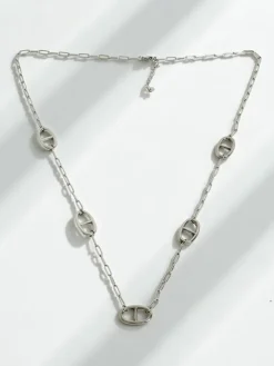 Biżuteria^Royalfashion Naszyjnik Callisto Silver Placcato – minimalistyczny łańcuszek ogniwa