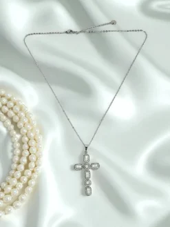 Biżuteria^Royalfashion Naszyjnik z krzyżem Ceremi Athe