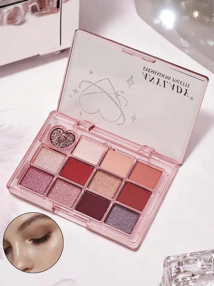 Oczy^Royalfashion Paletka 12 cieni do powiek Ruby Glamour