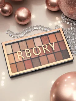 Oczy^Royalfashion Paletka 24 cieni do powiek matowych i brokatowych Tea Mood