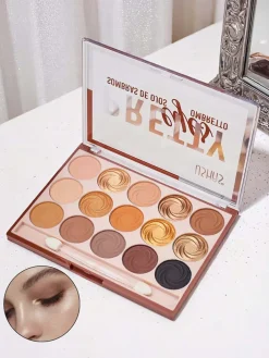 Oczy^Royalfashion Paletka 15 cieni do powiek Nuts Mood