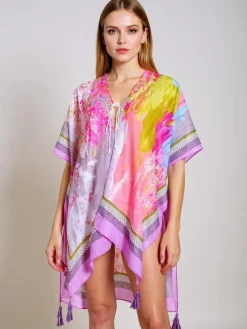 Narzutka Plażowa|Bluzki / Koszule / Koszulki^Royalfashion Pareo Anthea – kolorowe sukienka plażowa do kolan, uniwersalna Wielokolorowe