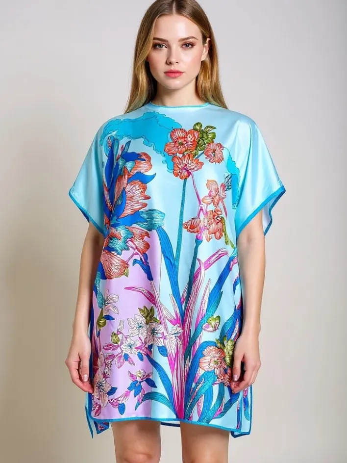 Narzutka Plażowa|Bluzki / Koszule / Koszulki^Royalfashion Pareo Callista – kolorowa sukienka uniwersalna z poliestru Wielokolorowe