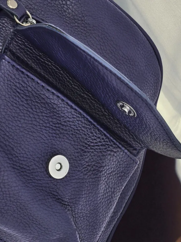 Plecaki^Royalfashion Plecak damski Callista od Królewska Moda, skóra ekologiczna, Granatowy