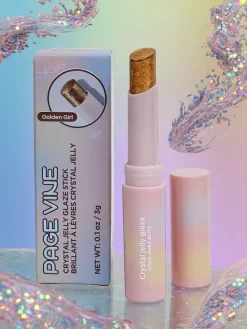 Usta^Royalfashion Pomadka do ust z brokatem w kolorze Golden Girl