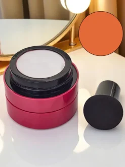 Twarz^Royalfashion Róż do policzków z gąbeczką kolor Sunset