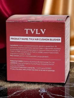 Twarz^Royalfashion Róż do policzków z gąbeczką kolor Sunset