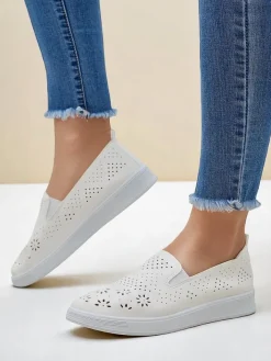 Półbuty^Royalfashion Ażurowe damskie półbuty slip on Mayla