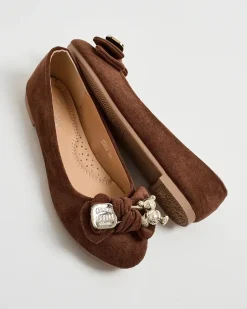 Baleriny Klasyczne^Royalfashion Baleriny damskie Renolli Camel