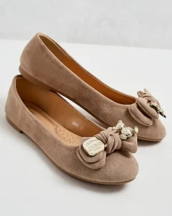 Baleriny Klasyczne^Royalfashion Baleriny damskie Renolli brązowy